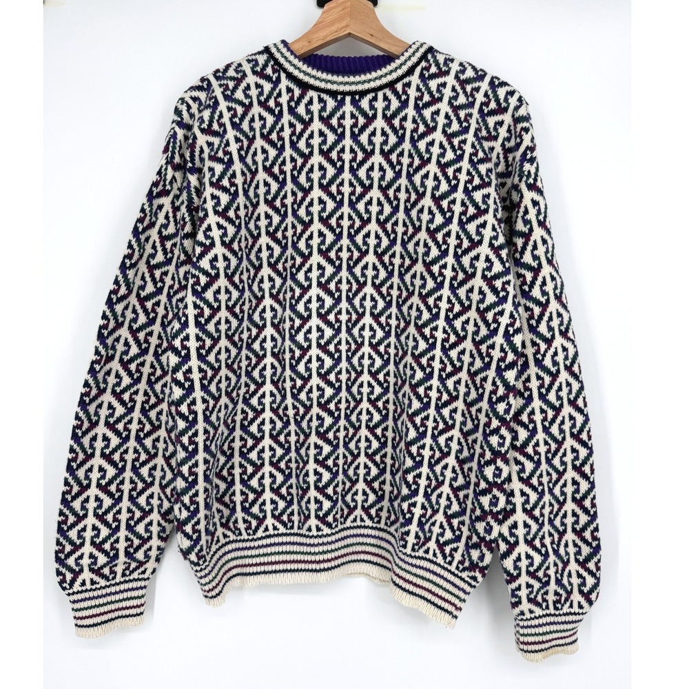 Vintage Old Glory Men's Crewneck Grandpa Sweater XL‎
